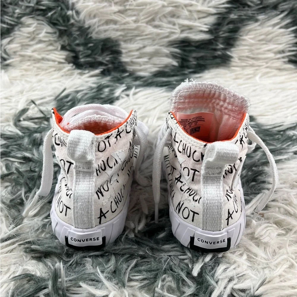 Converse Not A Chuck Kids Youth Sneaker White Orange Size Youth 6